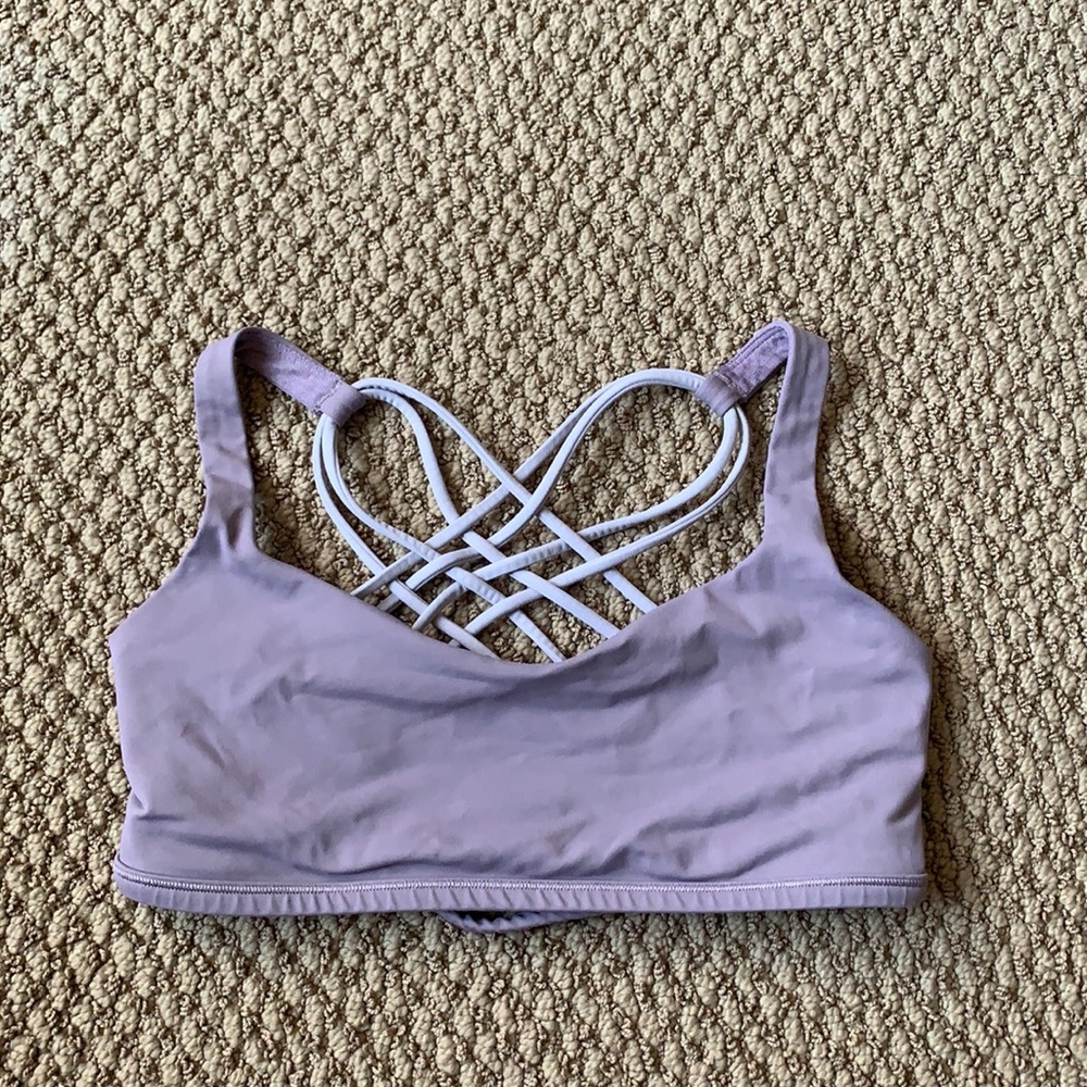 lululemon sport bra, purple size 8